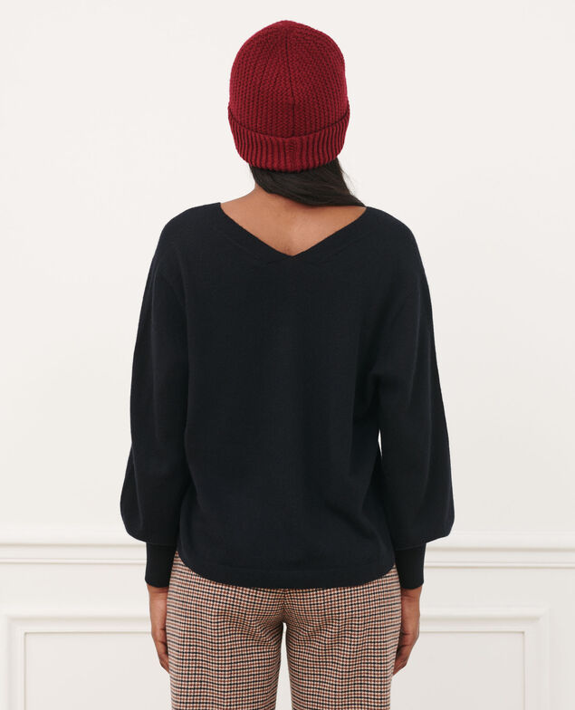 Jersey amplio 3D de cachemir Black beauty