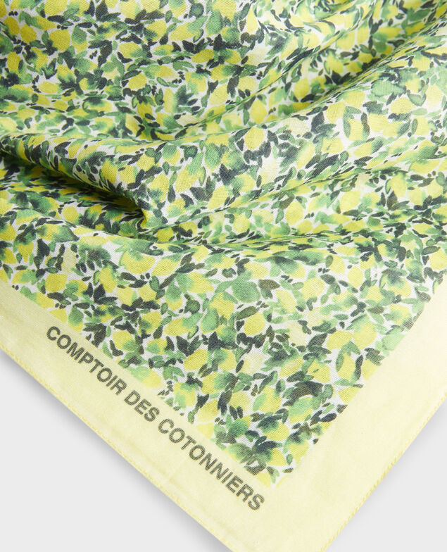Fular de algodón 116 print yellow