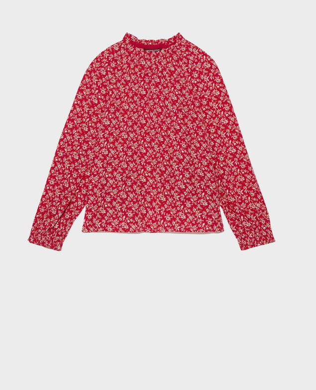 Prenda superior fluida estampada Indienne red