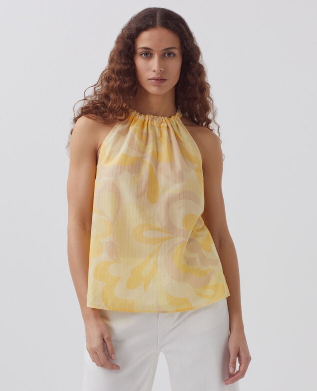 Top escote americano H413 anemone yellow