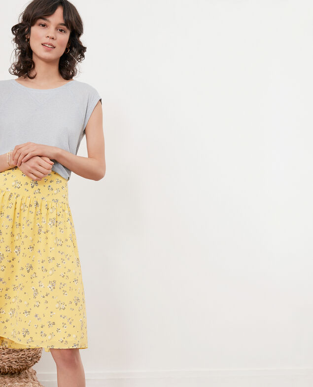 Falda longitud midi Lillybell lemon