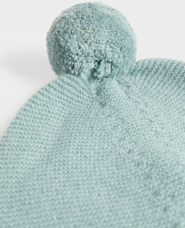 Gorro de cachemir con pompón Chinois green