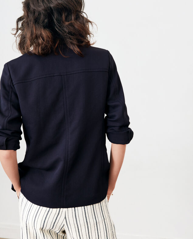 Chaqueta de crepé Marine