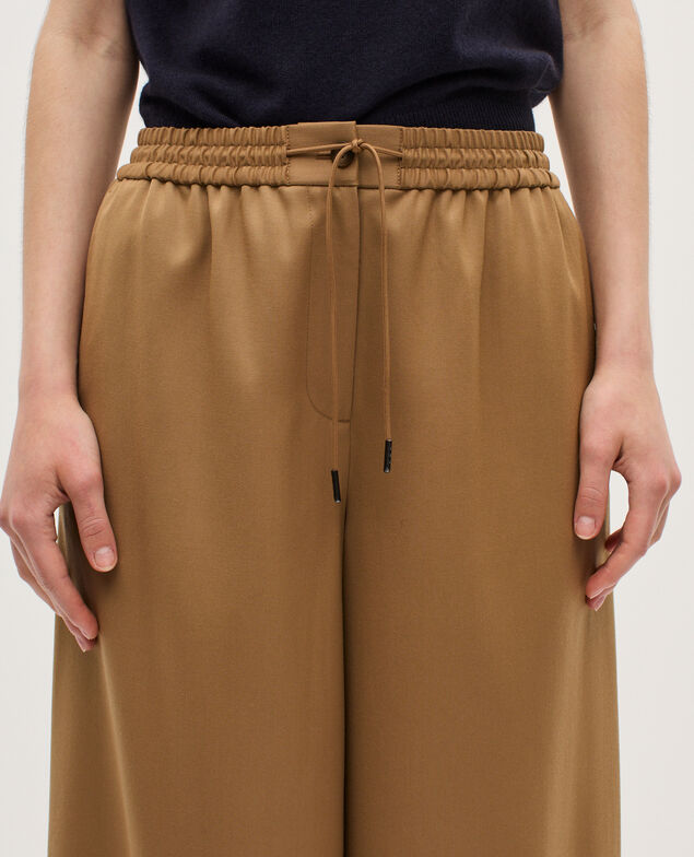 YVONNE - Pantalón amplio con pinzas K341 oak brown