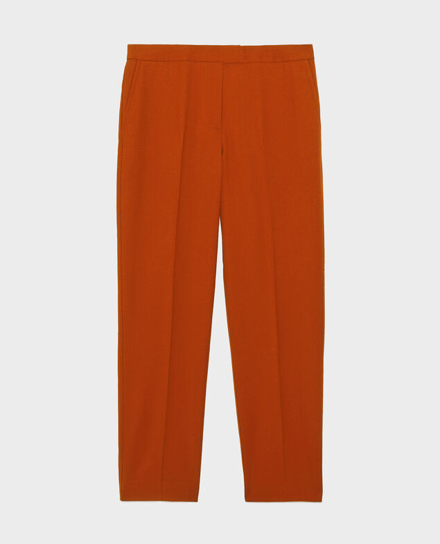 MARGUERITE - Pantalón cigarette Umber