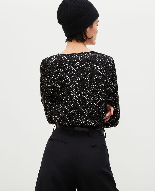 Top estampado de manga larga Print constellation black