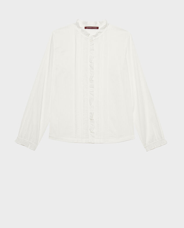Blusa de algodón 7000 01 white
