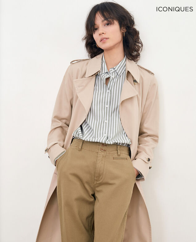 Trench corte icónico Tan