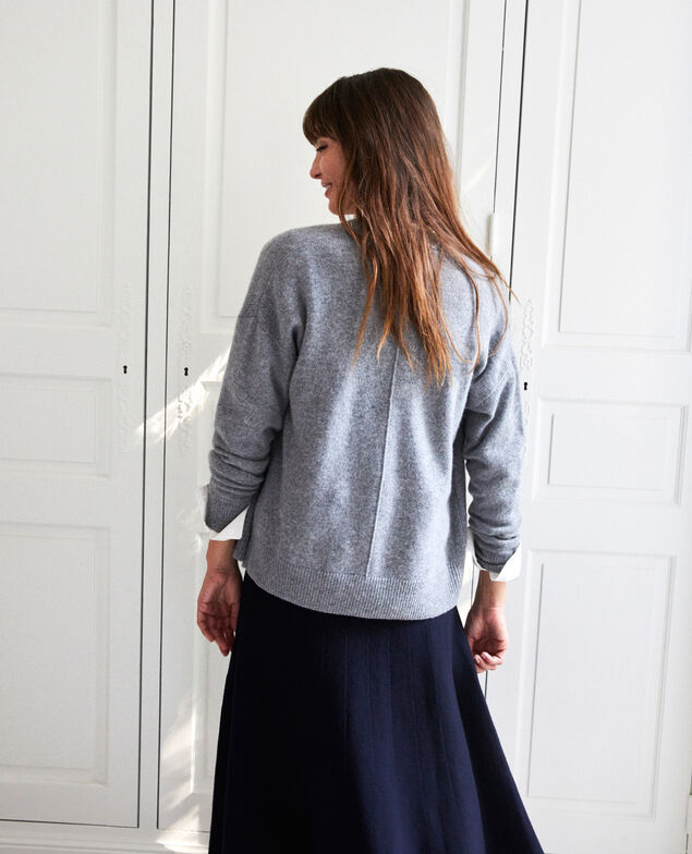 Cárdigan de 100% cachemir Light grey