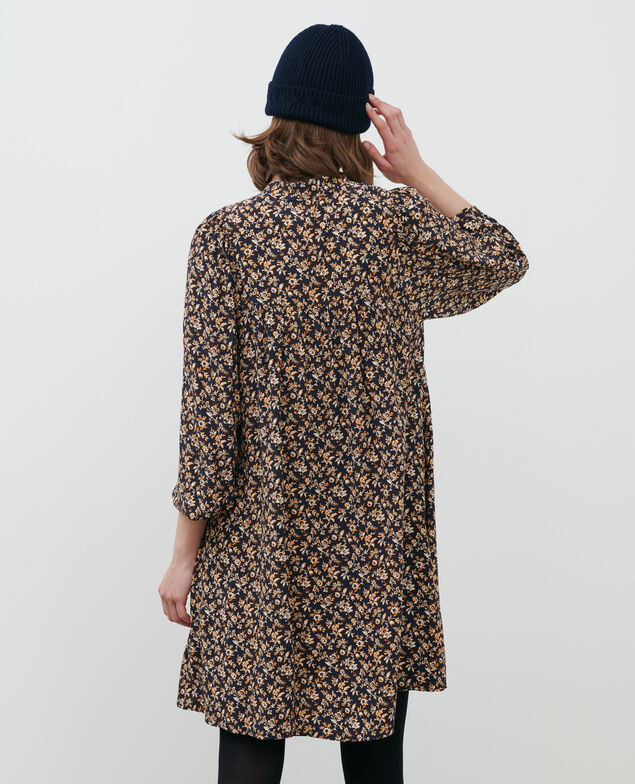 AGLAÉ - Vestido corto estampado Indienne navy