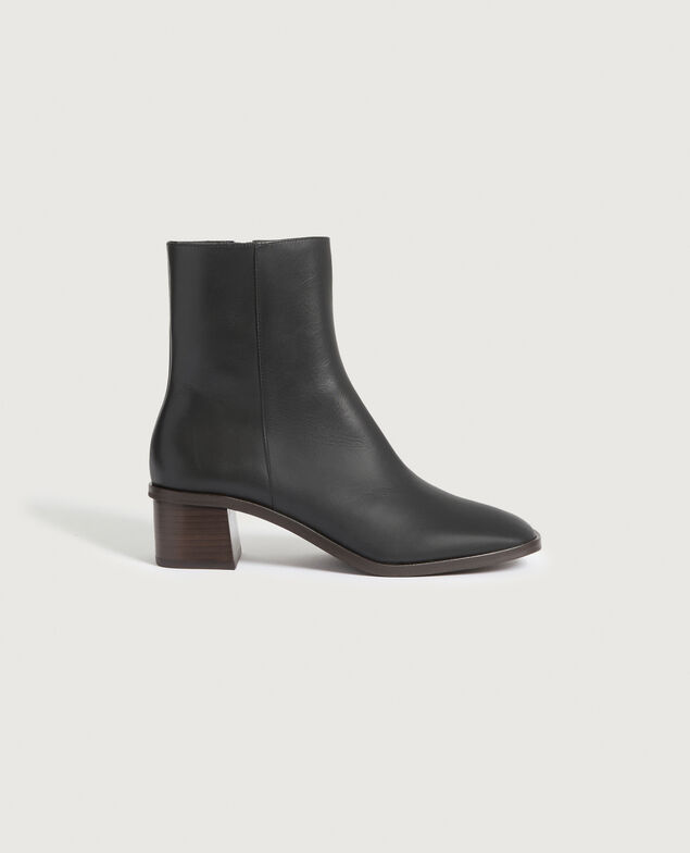 Botines de piel H091 black beauty