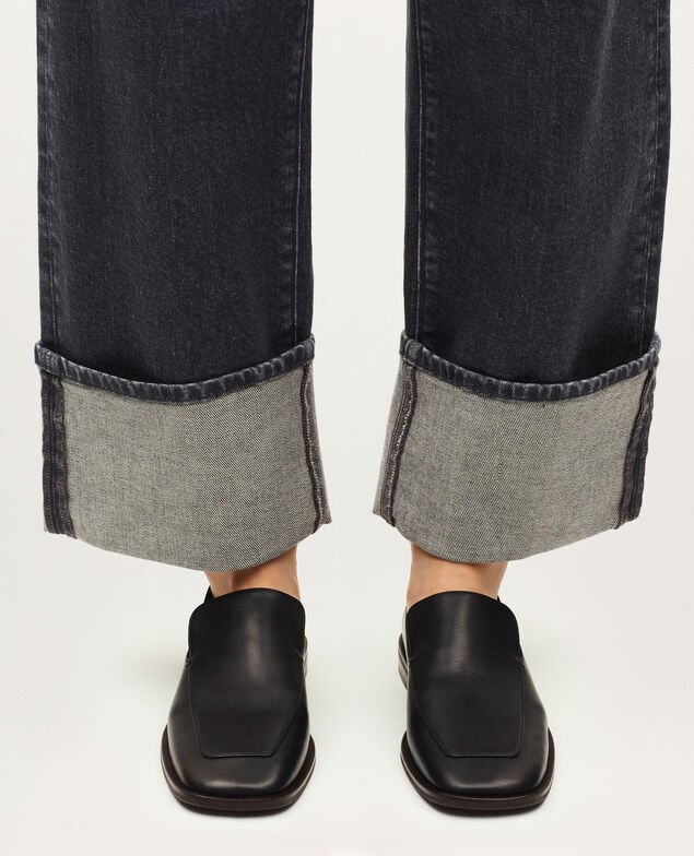 Mocasines de piel  H091 black beauty