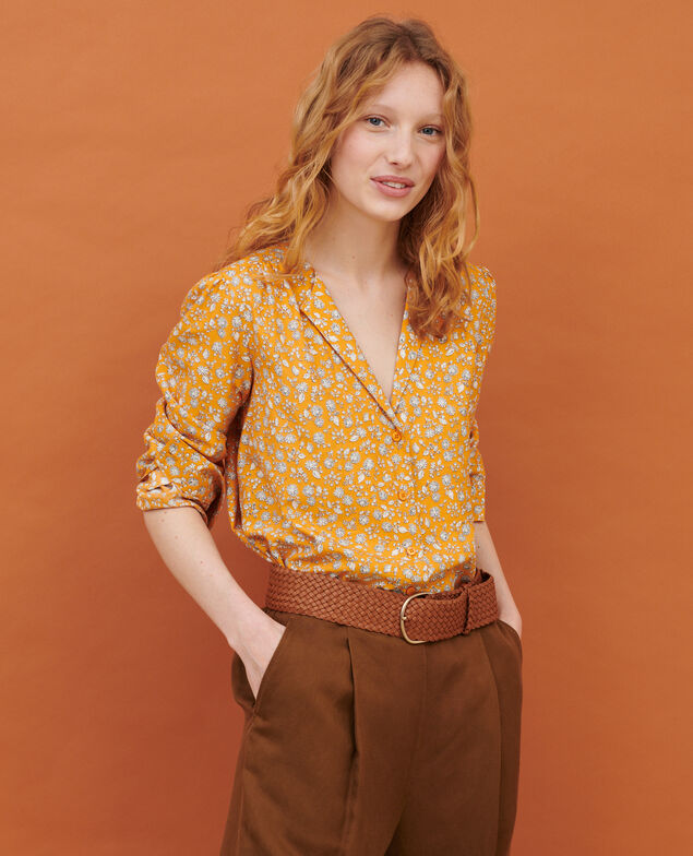 Camisa fluida 96 print orange