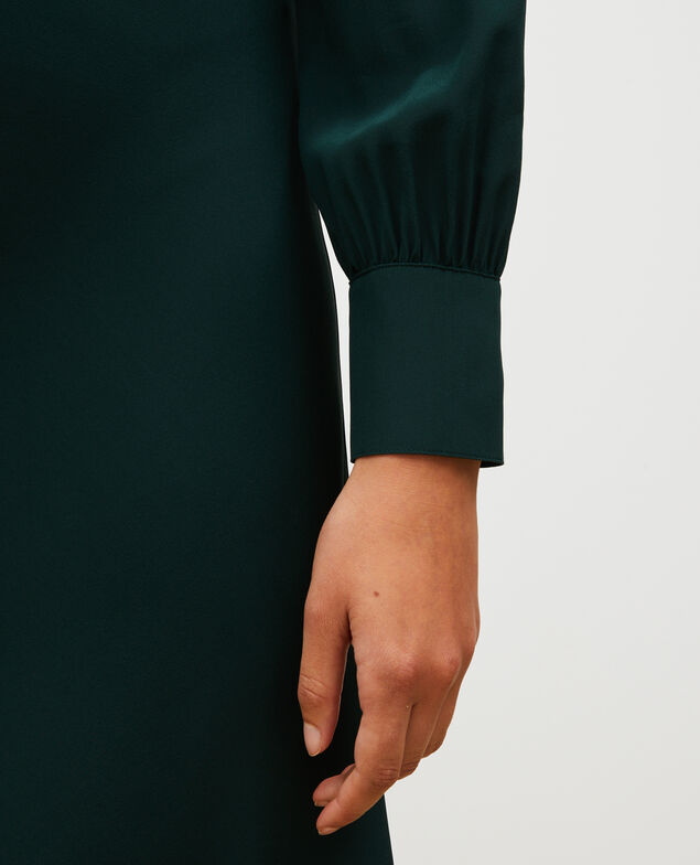 Vestido fluido de seda cortada al bies Scarab