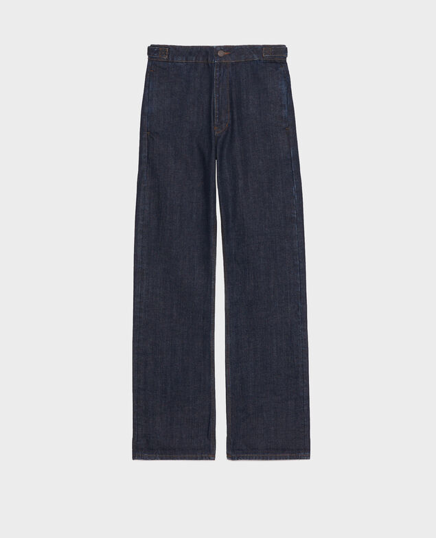 FLARE STRAIGHT - Pantalón ajustado en denim bruto Denim rinse