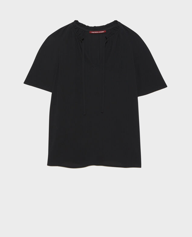 Blusa de manga corta Black beauty