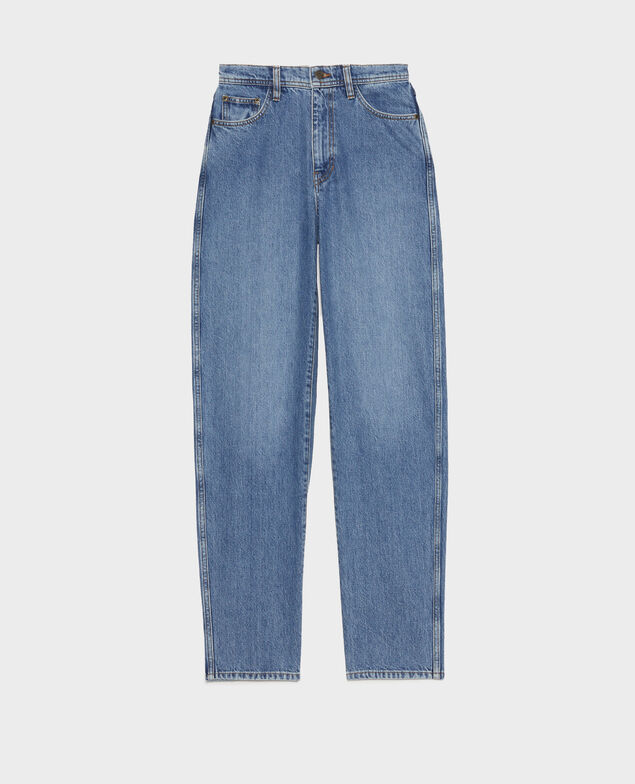 REGULAR - Jeans desteñidos talle alto y 5 bolsillos  Light denim