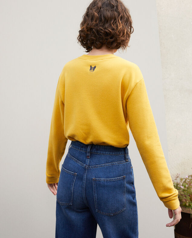 Sudadera con bordado Léon Golden spice/peacoat