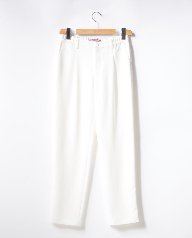 Pantalón de crepé Blanc