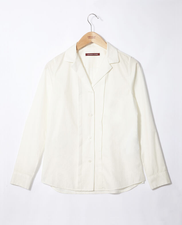Camisa cuello militar Blanco