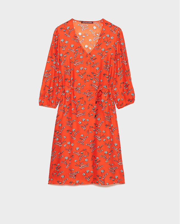 Vestido amplio de seda Coronille spicy