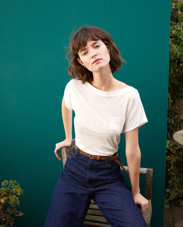 Camiseta con bolsillo Blanco