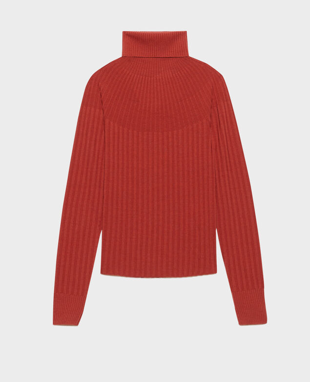 Jersey ajustado de lana merino 8830 16 red
