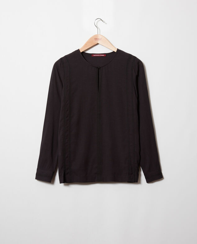 Blusa con bordado Noir