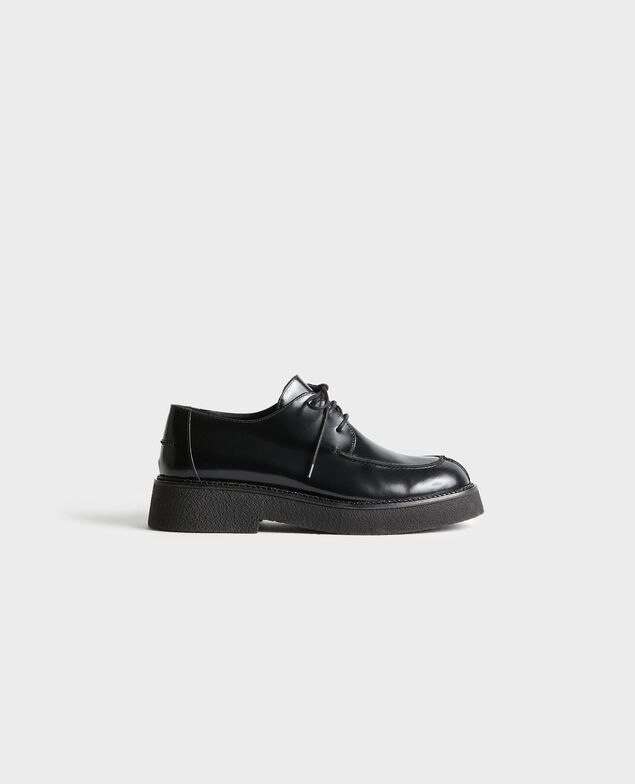 Zapatos Derby de cuero brillante 4216 black_beauty