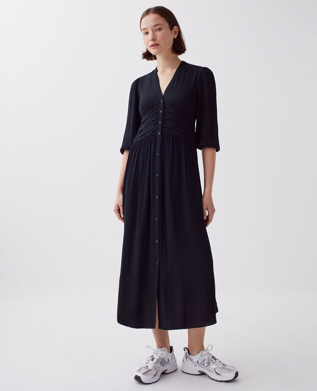 Vestido largo fluido H695 night sky