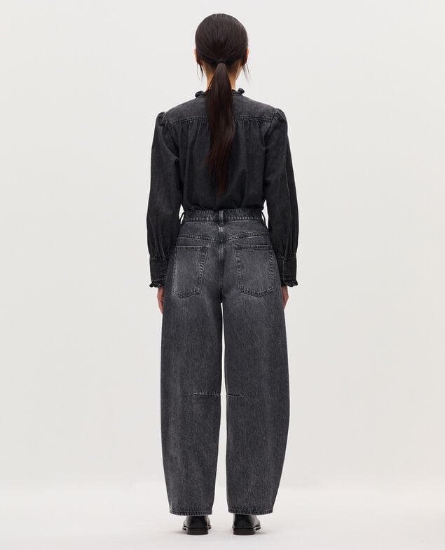 Jeans barrel - CHARLIE K081 dark gray