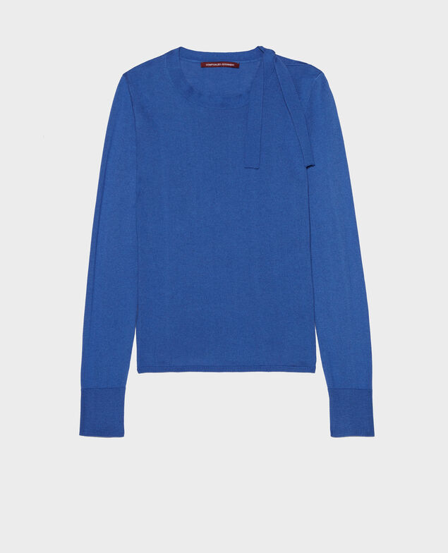 Jersey con seda y cachemir Amparo blue