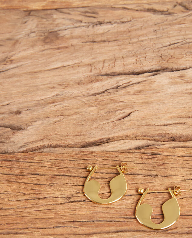 Pendientes tipo imperdible Gold