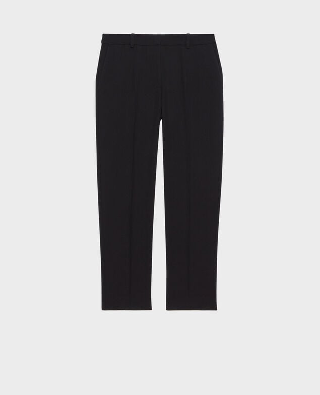 MARGUERITE - Pantalón cigarette Black beauty