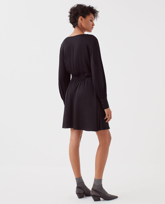 Vestido corto fluido H091 black beauty