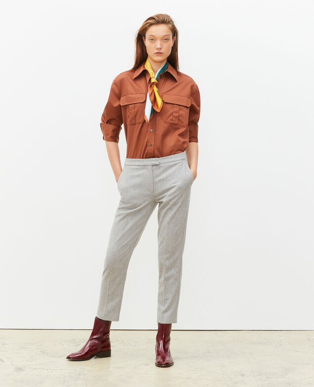  Camisa de hombre de algodón oversize Tortoise shell