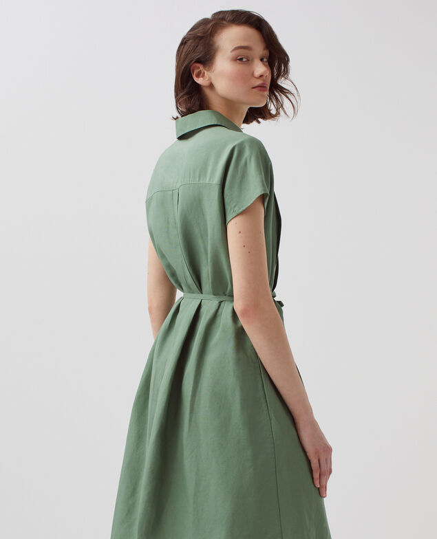 Vestido camisero H540 dark ivy