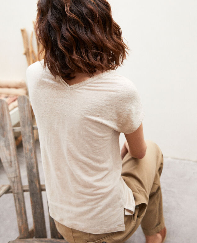 T-shirt en lin Natural linen