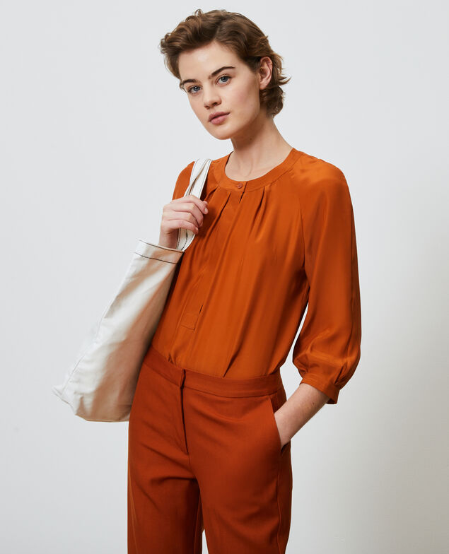 Blusa de seda amplia Umber