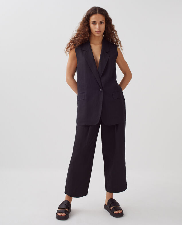 PEGGY - Pantalón carrot H091 black beauty