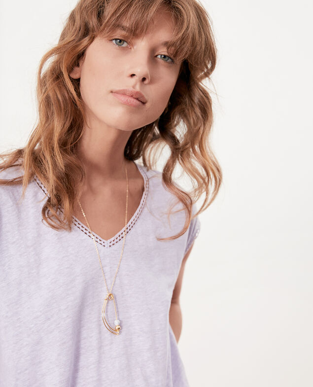 Camiseta de lino Light iris