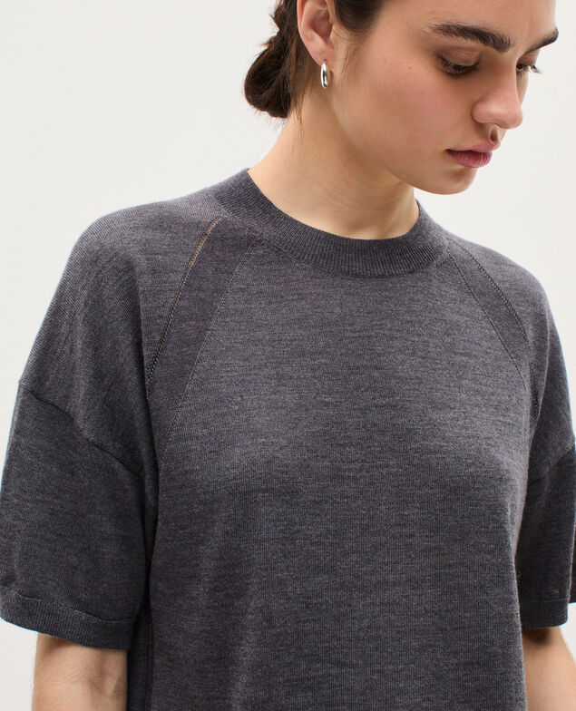 Jersey de punto merino y seda K071 rabbit gray