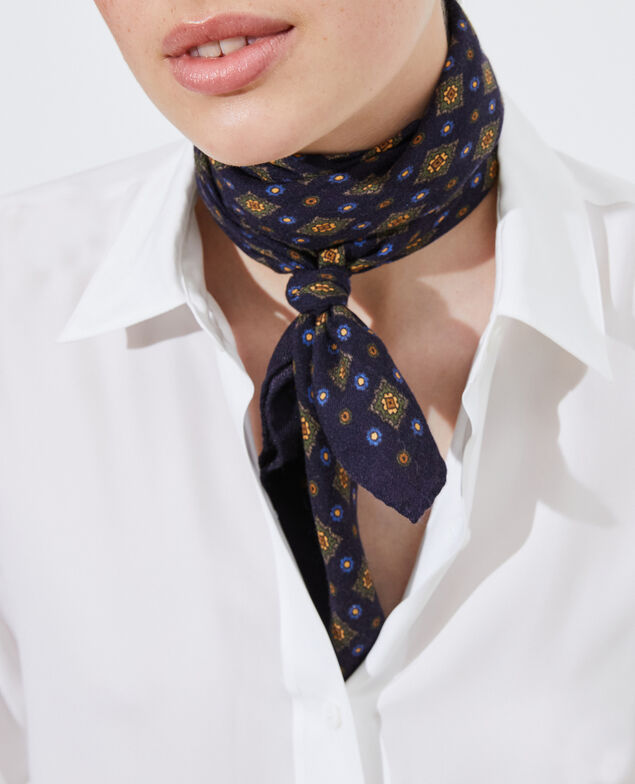 Pañuelo de lana estampado Night sky