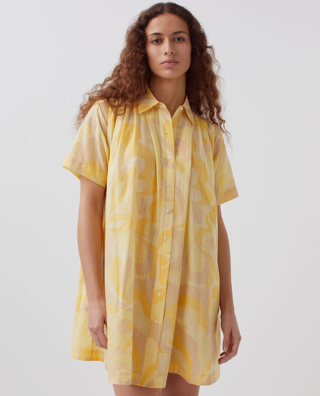Vestido camisero H413 anemone yellow
