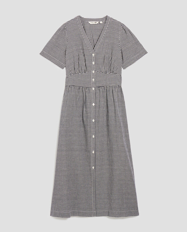 Vestido midi J093 gingham check