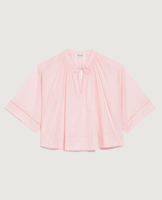 Blusa de gasa de algodón K100 bloom pink
