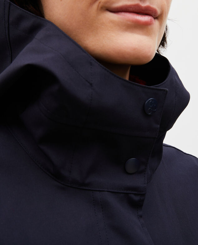 Parka larga con capucha Night sky