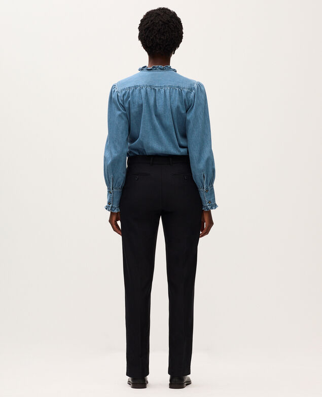 Pantalón recto ajustado H091 black beauty