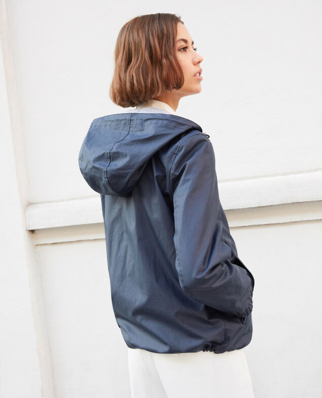 Parka ligera corta Dark navy
