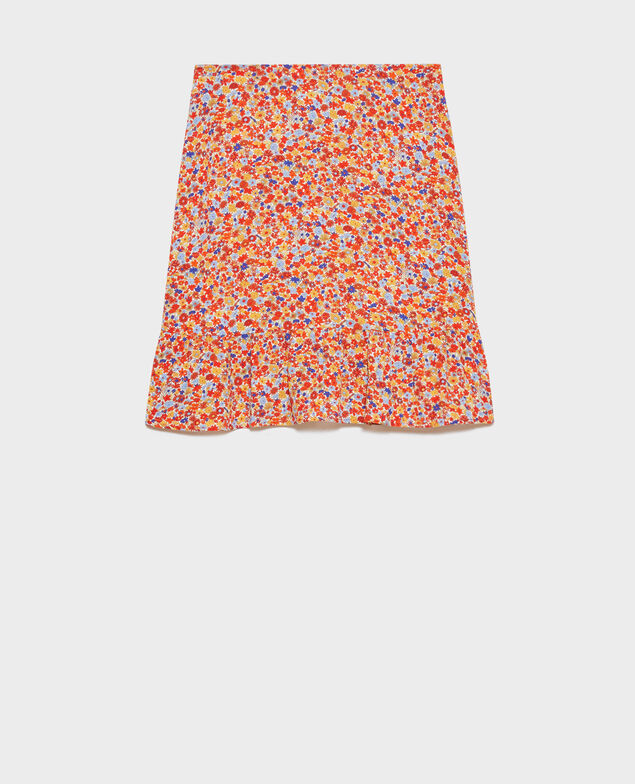 Falda corta estampada 5301c garden royalblue